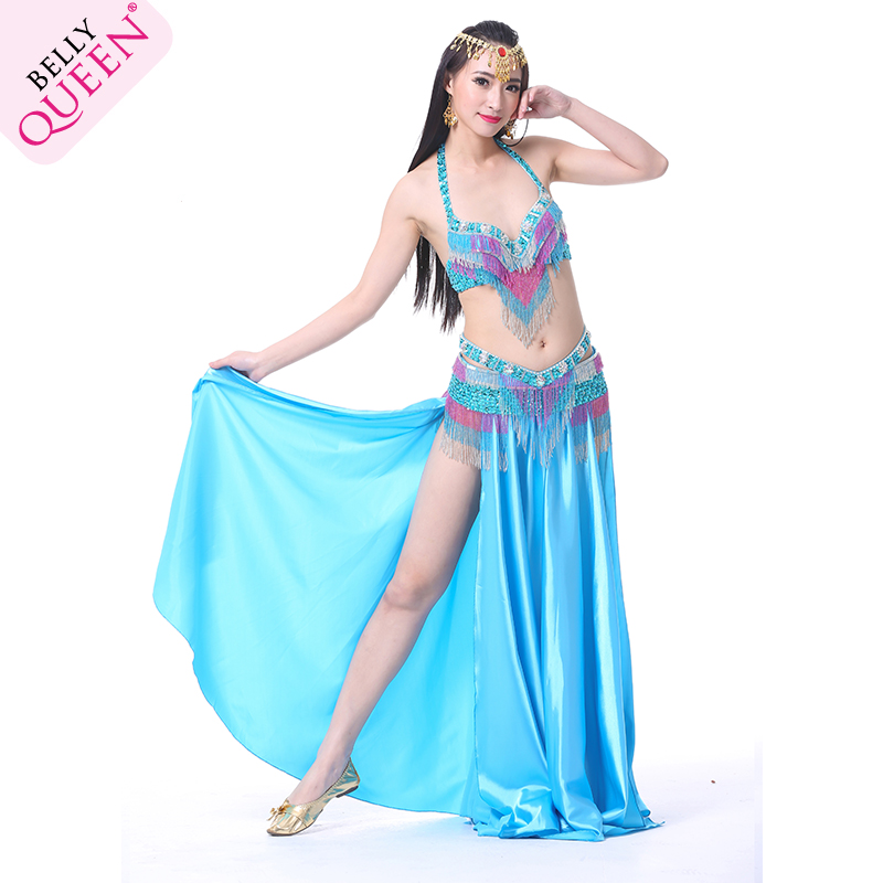 2 Pieces Dancewear Polyester Belly Dance Performance Costumes For Women