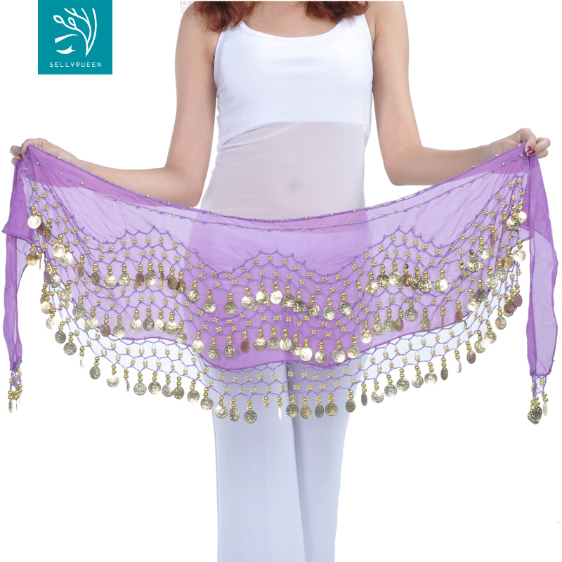 Dancewear Chiffon Gold Coins Belly Dance Hip Scarf More Colors Dancewear Chiffon Gold Coins Belly Dance Hip Scarf More Colors
